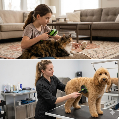 Douneshop 🐾 Brosse Autonettoyante Anti-Poils — Peigne de Toilettage pour Chien & Chat